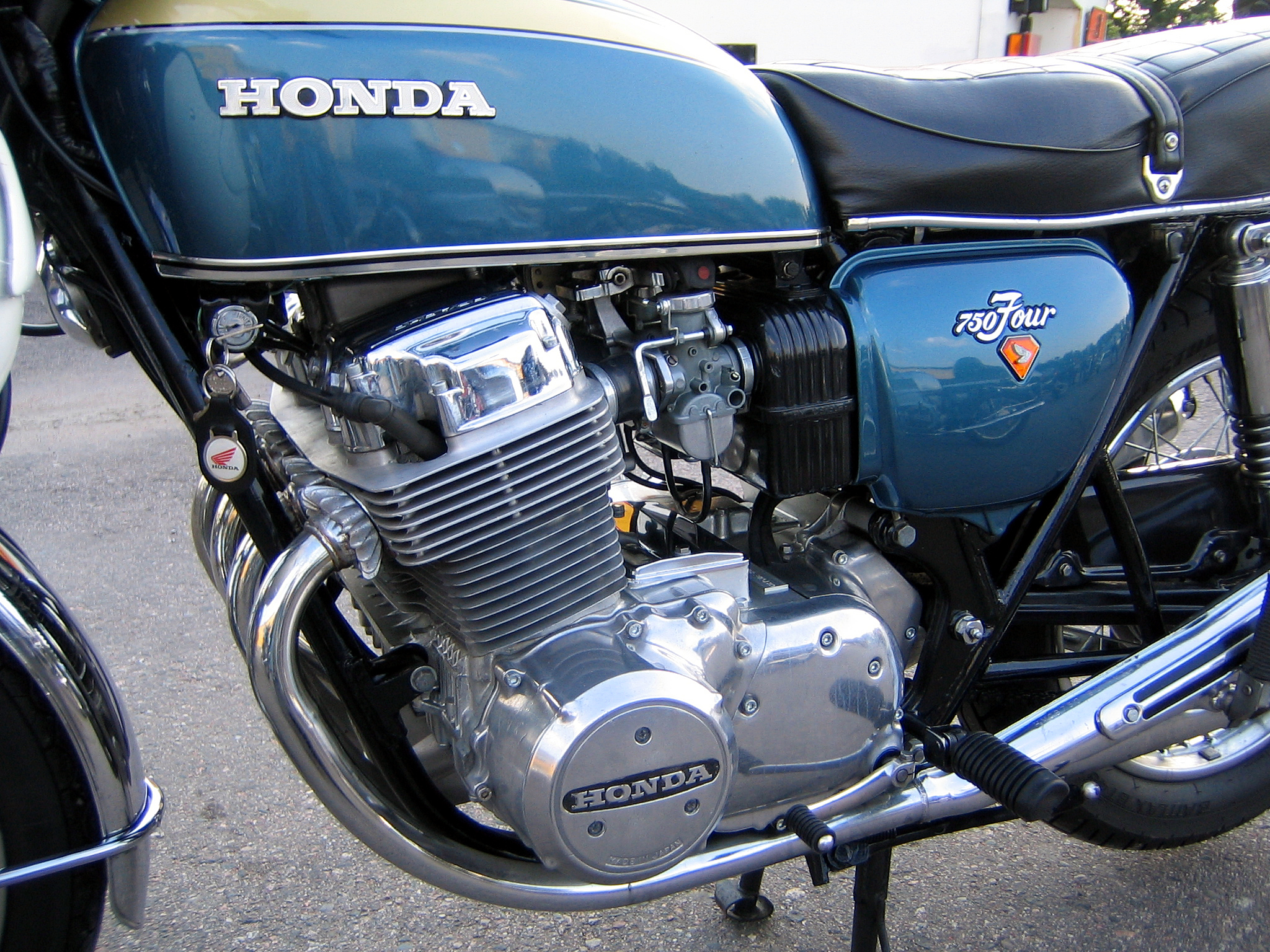 blue Honda 750 pre-73